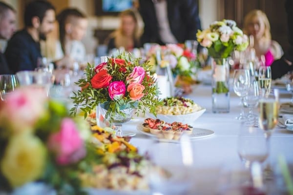 mini flower bouquets on the table